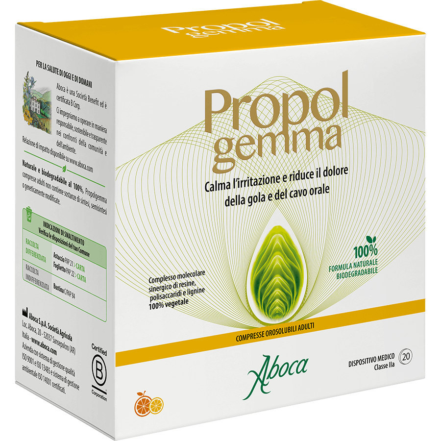 Compresse orosolubili Aboca Propolgemma per cavo orale