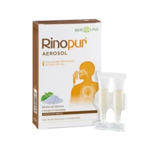 Rinopur Aerosol Idratante Lenitivo Mucose 10 Flaconcini Da 3ml – Dispositivo Medico Sterile In Soluzione Ipertonica Con Acido Ialuronico, Melissa, Perilla E Timo Per Raffreddore, Influenza, Tosse E Allergie