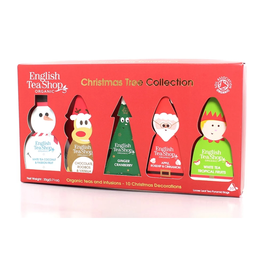 Confezione English Tea Shop Christmas Tea Collection 10 filtri biologici