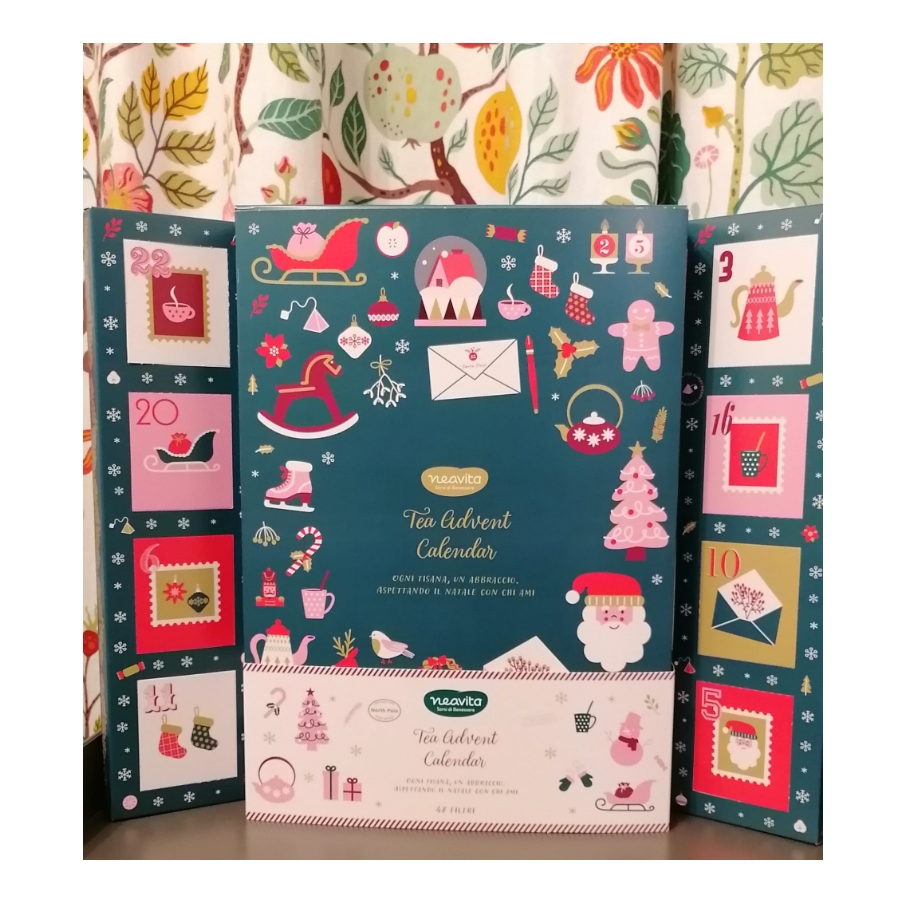 Calendario dell'Avvento bio con 48 tisane assortite Neavita