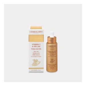 Siero viso Vitamina C e Oro 24K con estratto di Segale