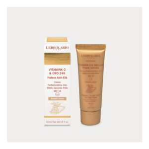 Crema viso tonalità chiara con Vitamina C e Oro 24K 50ml