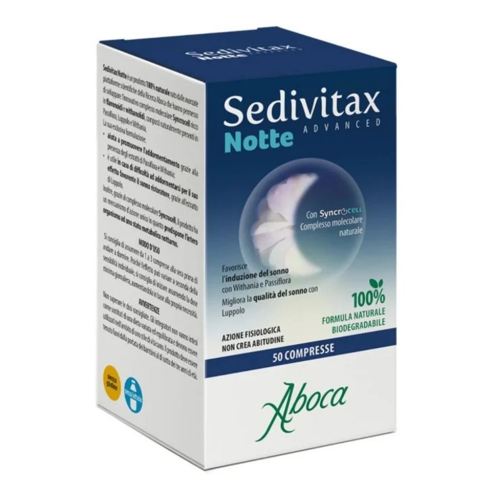 Sedivitax Notte Advanced integratore sonno 50 compresse Aboca