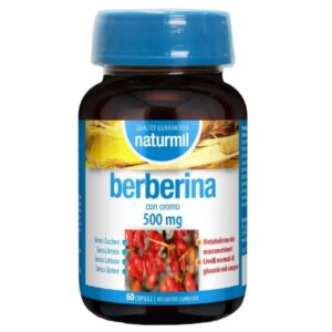 bottiglia di capsule Naturmil Berberina e Cromo integratore naturale