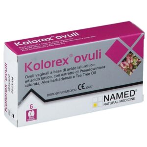 Ovuli Kolorex per riequilibrio microflora vaginale, confezione