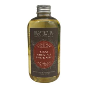 Ricarica per Diffusore a bastoncini Nasoterapia “Legni Orientali e Pepe Nero " 250ml
