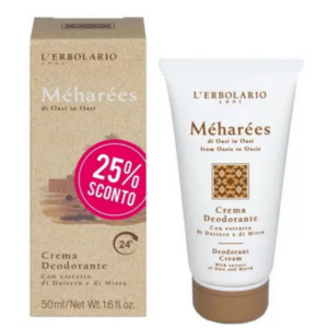 Crema deodorante naturale Méharées con dattero e mirra 50ml