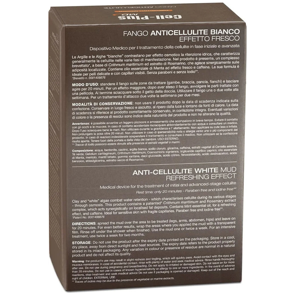 Bios line Cell-plus md fango anticellulite bianco effetto freddo 1 kg - immagine 4
