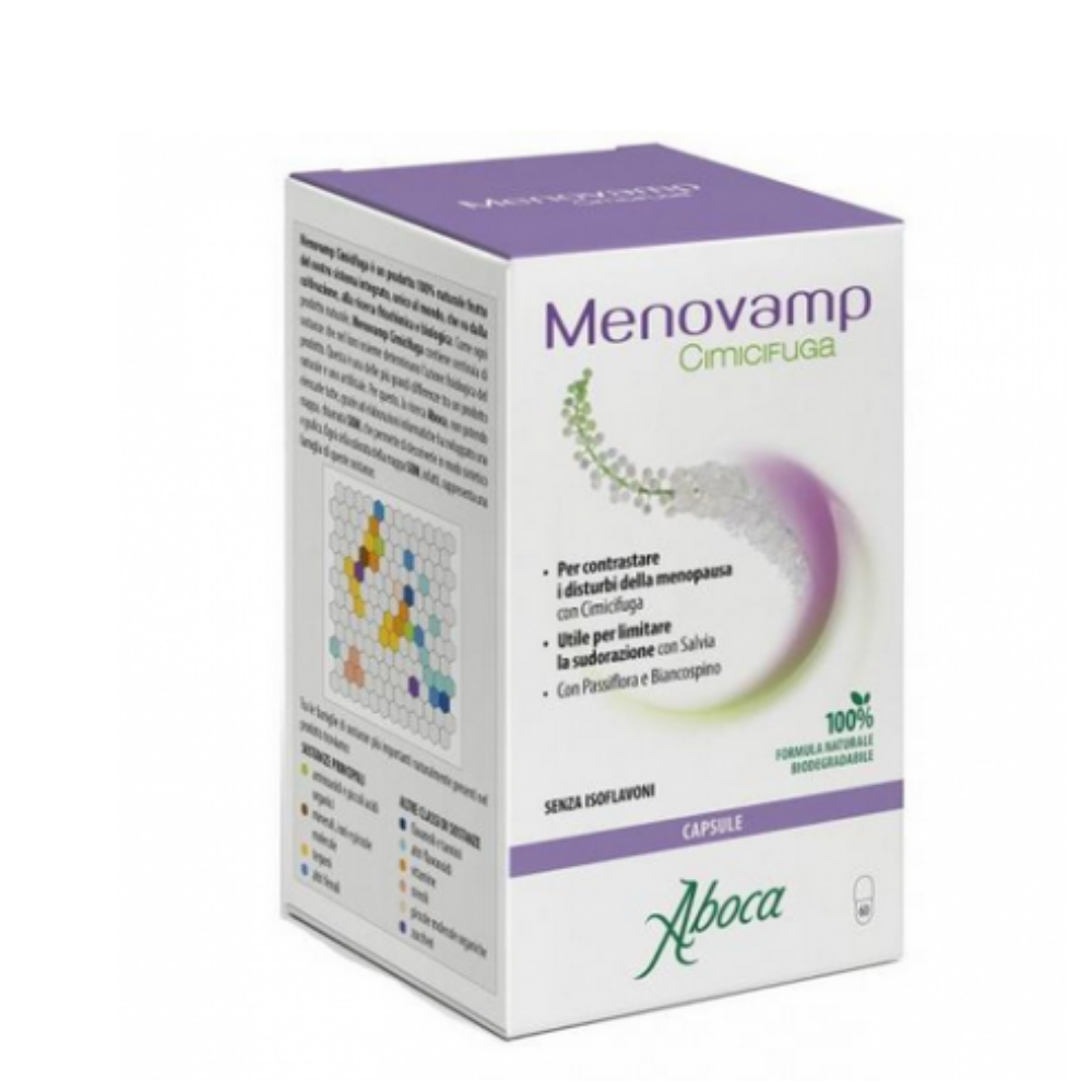 Integratore Menovamp Cimicifuga Aboca per menopausa 60 capsule