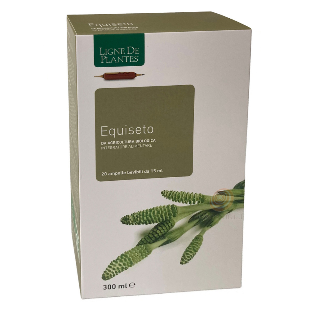 Ampolle Equiseo Bio Ligne de Plantes su sfondo bianco