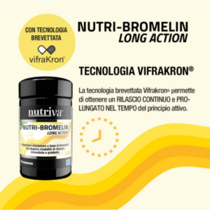 Nutriva Nutri-Bromelin LONG ACTION: Drenaggio e Sollievo