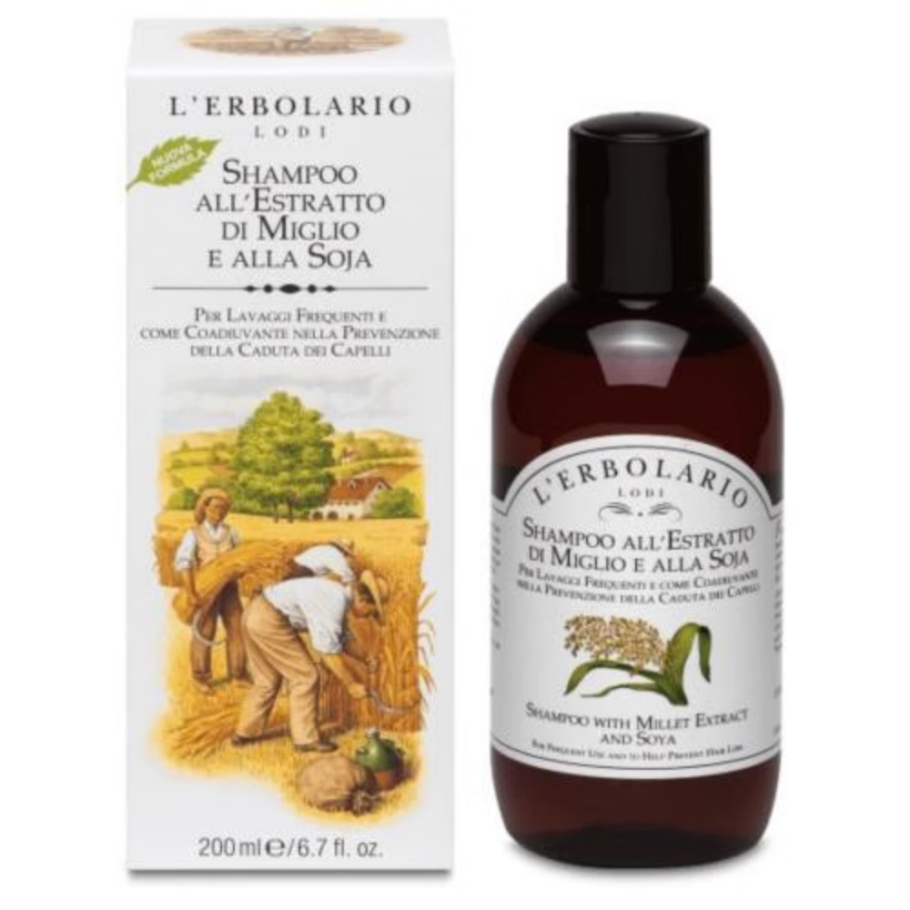Shampoo Miglio e Soja L'Erbolario flacone