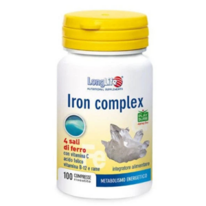 Longlife Iron Complex Flacone 100 Compresse da 0,600g: contro la Anemia e la stanchezza cronica