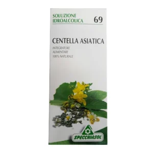 Bottiglia di Centella Asiatica Soluzione Idroalcolica Specchiasol 50ml