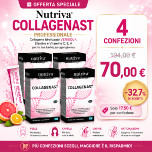 Nutriva COLLAGENAST 60 stick  : 4 confezioni in offerta !