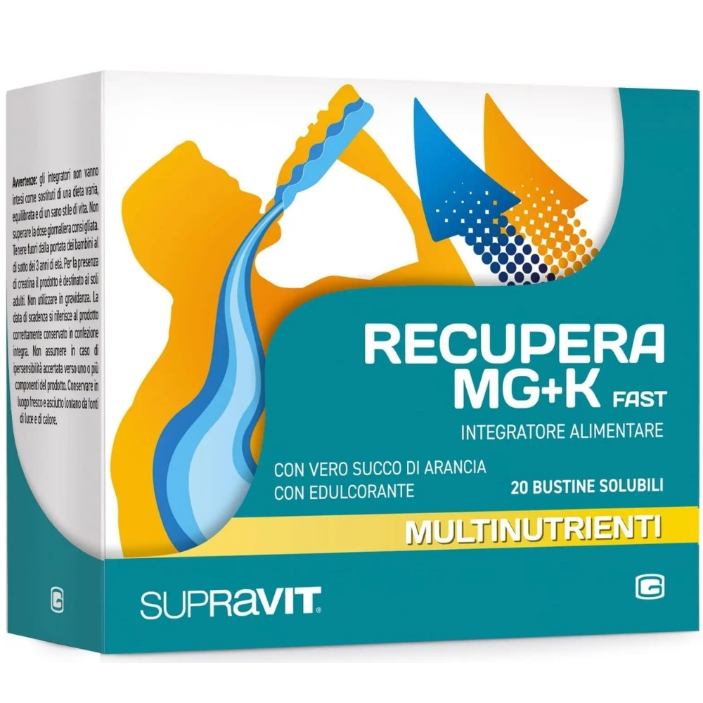 Supravit recupera mg+k fast 20 bustine integratore energetico