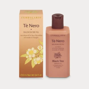 Bagnoschiuma Tè Nero L'Erbolario 250ml :detersione delicata ed esperienza sensoriale
