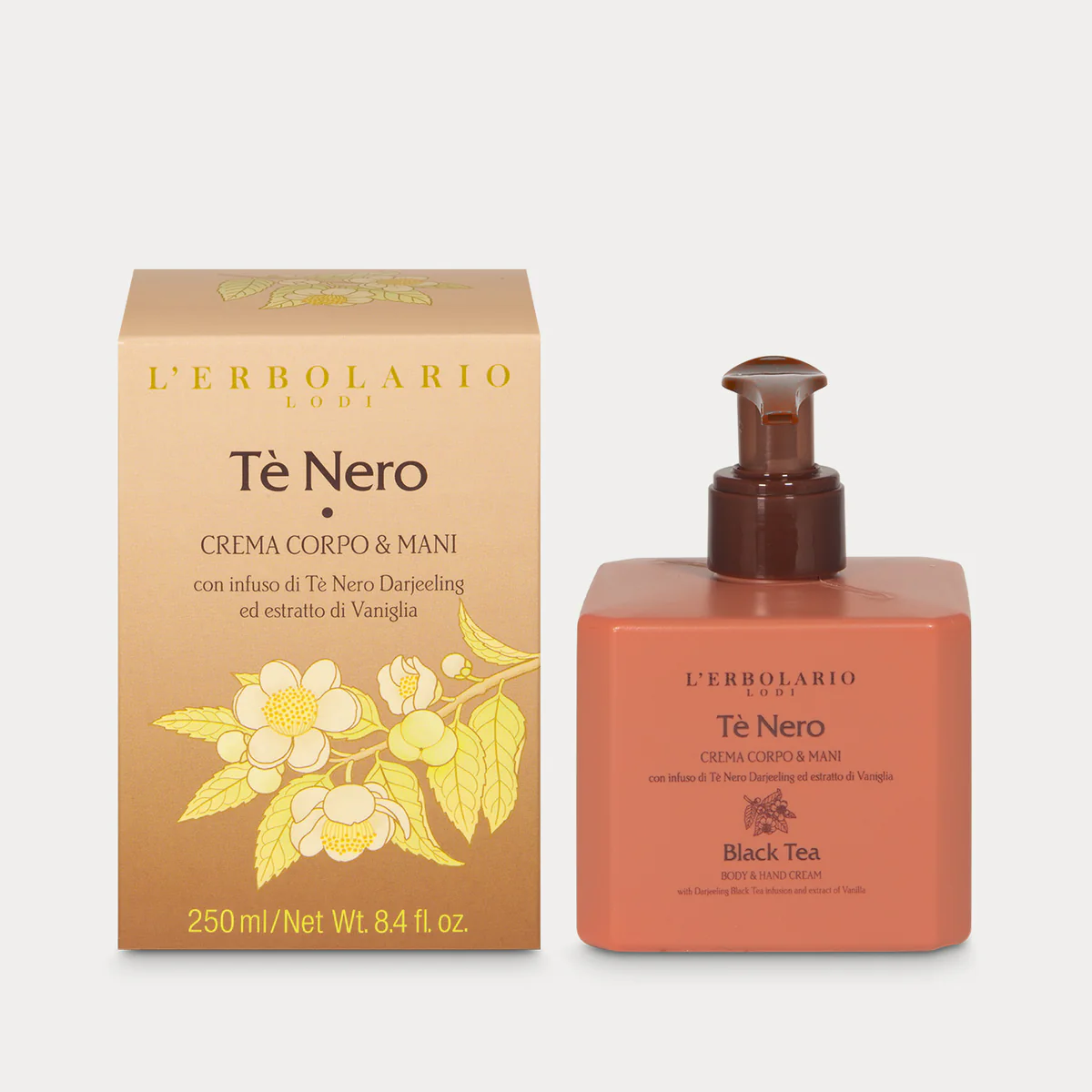 Crema Corpo & Mani Tè Nero L'Erbolario 250ml : idratazione profonda e azione emolliente
