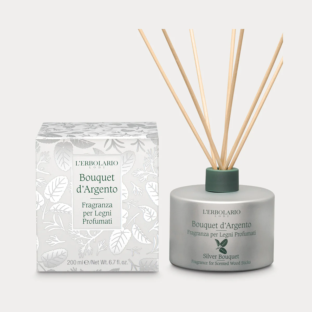 Fragranza per Legni Profumati Bouquet d'Argento 200ml :profumazione persistente ed eleganza per ambienti