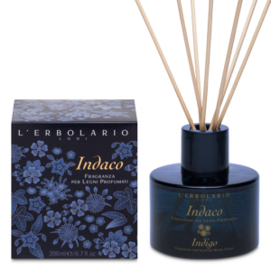 Indaco Fragranza per Legni Profumati 125ml L'Erbolario :profumazione persistente ed eleganza per ambienti