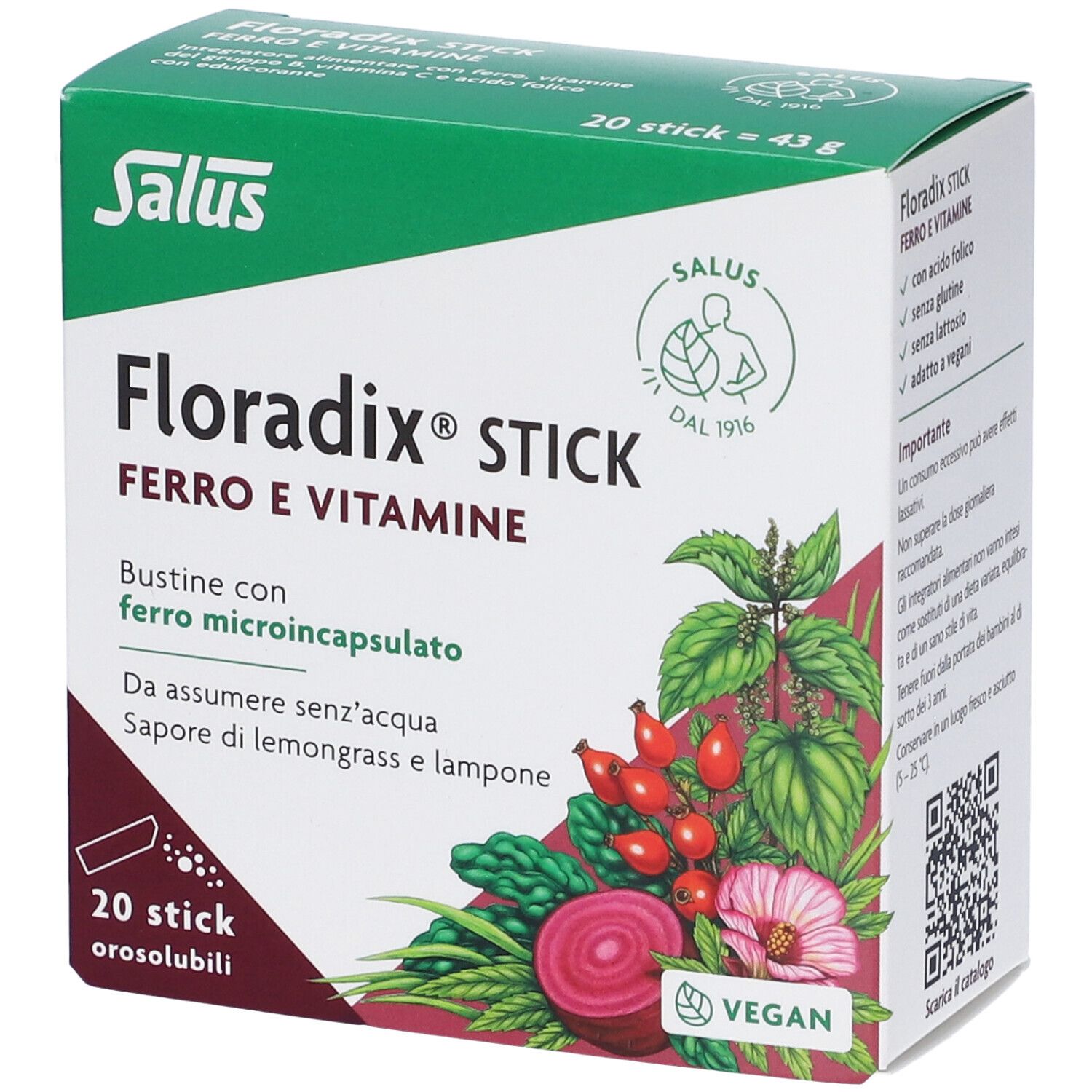 Floradix 20 Stick Orosolubili Salus – Integratore di Ferro e Vitamine Ad Azione Ricostituente E Rivitalizzante - immagine 4