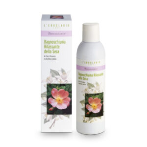 Bagnoschiuma Rilassante della Sera Ai Fiori d'Arancio e Alla Rosa Canina L'Erbolario – Detergente corpo biologico addolcente per favorire il riposo notturno