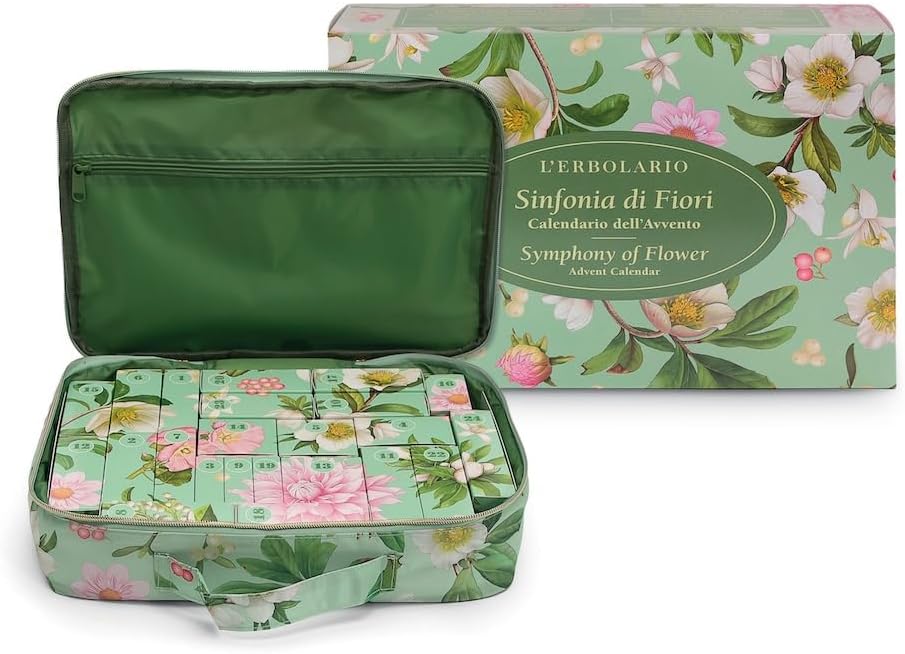 Calendario dell'Avvento 2026 Sinfonia di Fiori L'Erbolario – Cofanetto Beauty Edizione Limitata Con 24 Sorprese Profumate E Maxi Beauty Case - immagine 3
