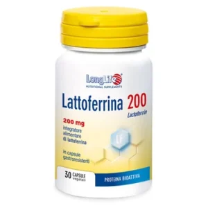 LongLife Lattoferrina 200 mg 30 Capsule – Integratore Immunomodulante Ad Azione Antimicrobica E Di Equilibrio Intestinale
