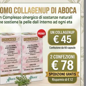 Promo CollagenUp Naturcomplex 120 Capsule Aboca 2 Confezioni - Integratore Anti-Età Naturale Ad Azione Rassodante E Antiossidante Per La Pelle