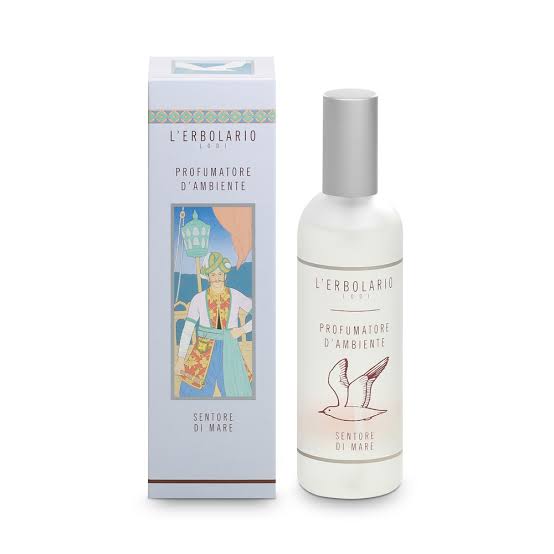 Sentore di Mare Profumo per l'Ambiente L'Erbolario 100ml – Spray Deodorante per la Casa Ad Azione Ozonica Rinfrescante E Purificante