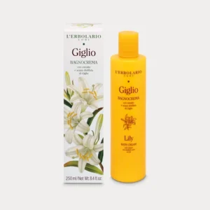 BagnoCrema Giglio 250ml L'Erbolario – Detergente Corpo Cremoso, Emolliente E Addolcente Con Olio Di Cotone Tensioattivato Ed Estratto Di Giglio