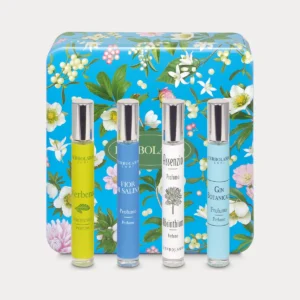 Sinfonia di Profumi Collezione Note Agrumate e Aromatiche L'Erbolario – Cofanetto Regalo In Scatola Di Latta Con 4 Profumi 10ml In Edizione Limitata Ad Azione Rinfrescante, Energizzante E Tonificante