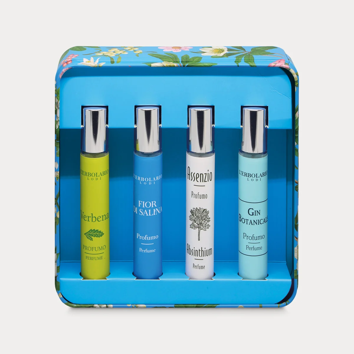 Sinfonia di Profumi Collezione Note Agrumate e Aromatiche L'Erbolario – Cofanetto Regalo In Scatola Di Latta Con 4 Profumi 10ml In Edizione Limitata Ad Azione Rinfrescante, Energizzante E Tonificante - immagine 4