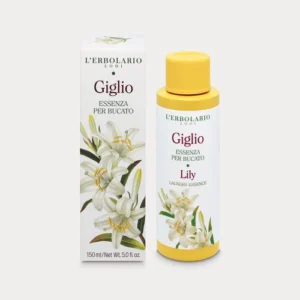 Essenza per Bucato Giglio 150ml L'Erbolario – Profumatore Concentrato Per Lavatrice, Bucato a Mano E Asciugatrice Ad Azione Rinfrescante E Distensiva