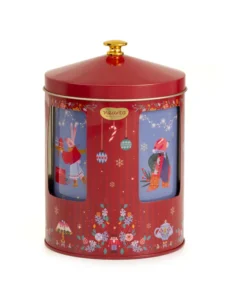 Neavita Natale Carillon Con Infuso Stella D'Inverno 15 FiltroScrigno – Scatola In Latta Musicale Decorativa Da Conservare Con Infuso Fruttato E Speziato Alla Cannella E Chiodi Di Garofano Per Il Relax E L'Atmosfera Delle Feste