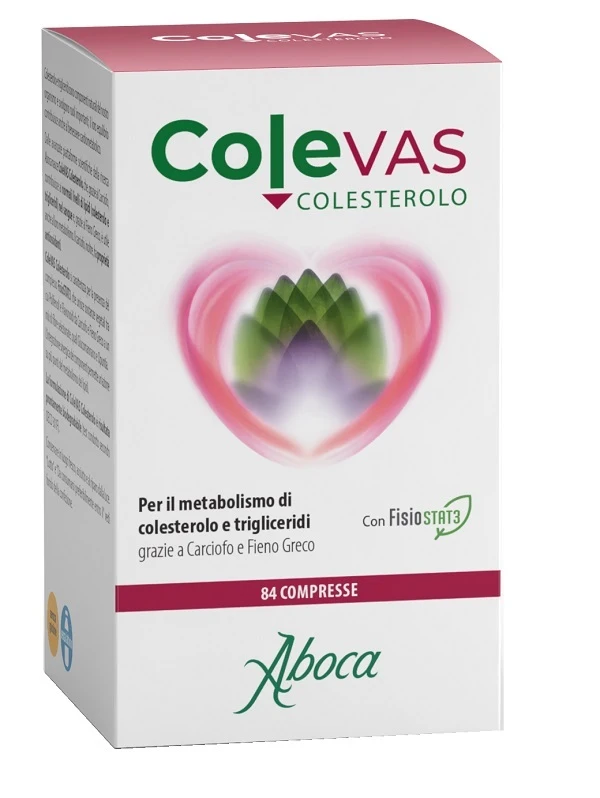 ColeVAS Colesterolo 84 Compresse Da 775mg Aboca – Integratore Alimentare Naturale Con FisioSTAT3, Carciofo E Fieno Greco Per Il Controllo Di Colesterolo E Trigliceridi
