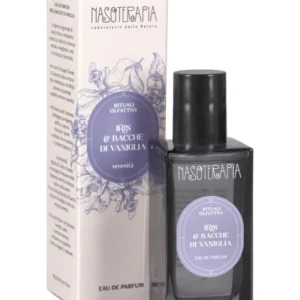 Nasoterapia Rituali Olfattivi Eau De Parfum Iris & Bacche Di Vaniglia 50 ml – Profumo Naturale Cipriato, Fiorito E Vanigliato Per Favorire Serenità, Rilassamento E Benessere Emotivo
