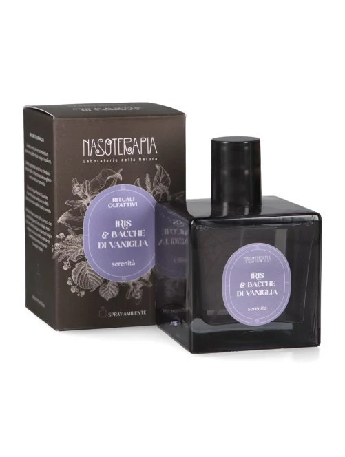 Nasoterapia Rituali Olfattivi Spray Ambiente Iris & Bacche Di Vaniglia 100 ml – Profumatore Per Ambienti Ad Azione Immediata Per Favorire Serenità, Relax E Freschezza