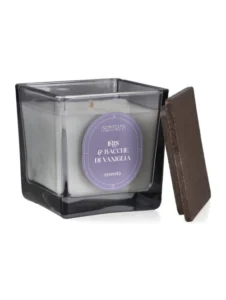 Nasoterapia Rituali Olfattivi Candela Profumata Iris & Bacche Di Vaniglia 200 g – Candela Con Cere Vegetali E Tappo In Faggio Per Favorire Serenità, Calma E Atmosfera Accogliente
