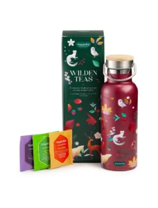 Neavita Wilden Teas Cofanetto Bottiglia Thermos 500 ml E 6 Filtri Bio – Set Regalo Con Borraccia Termica In Acciaio Inox A Doppia Parete Per Il Benessere E Il Relax Fuori Casa