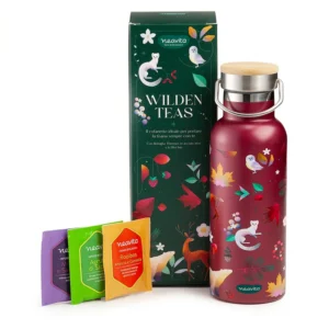 Neavita Wilden Teas Cofanetto Bottiglia Thermos 500 ml E 6 Filtri Bio – Set Regalo Con Borraccia Termica In Acciaio Inox A Doppia Parete Per Il Benessere E Il Relax Fuori Casa