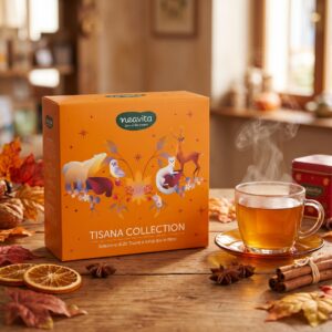 Neavita Tisana Collection – Cofanetto Assortito Con Selezione Di 20 Tisane E Infusi Bio In Filtro Scrigno Per Il Relax E Il Benessere Quotidiano