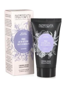 Nasoterapia Rituali Olfattivi Crema Mani Iris & Bacche Di Vaniglia 50 ml – Crema Mani Idratante E Nutriente Con Burro Di Karité, Olio Di Avocado E Note Cipriate Per Mani Morbide E Protette