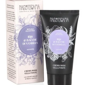 Nasoterapia Rituali Olfattivi Crema Mani Iris & Bacche Di Vaniglia 50 ml – Crema Mani Idratante E Nutriente Con Burro Di Karité, Olio Di Avocado E Note Cipriate Per Mani Morbide E Protette