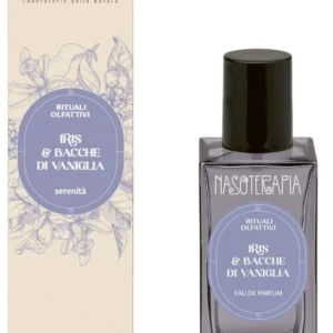 Nasoterapia Rituali Olfattivi Eau De Parfum Iris & Bacche Di Vaniglia 50 ml – Essenza Aromatica Per Favorire Serenità, Rilassamento E Benessere Emotivo