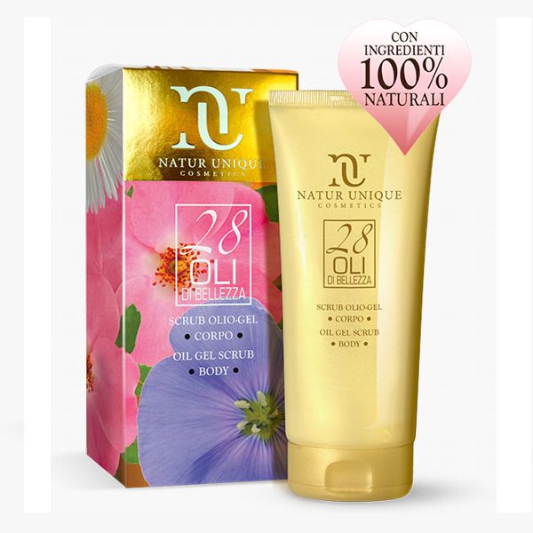 Scrub Olio Gel Corpo Natur Unique, esfoliazione naturale