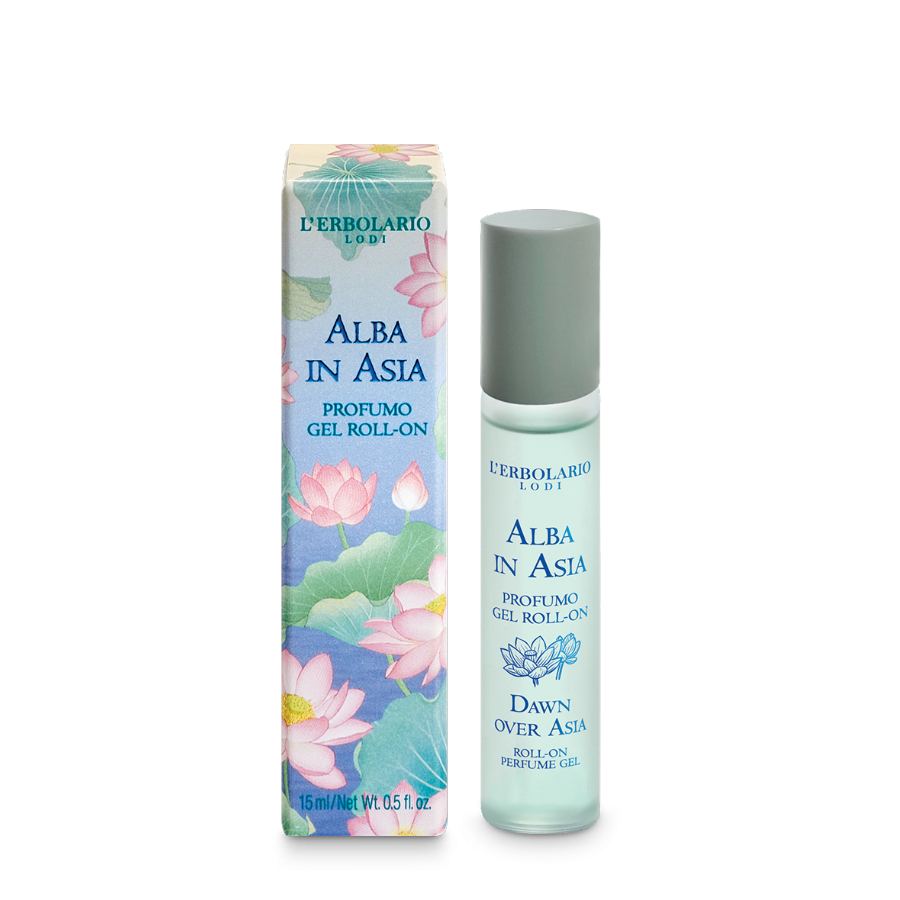 Profumo in Gel Roll On Alba in Asia con fragranza di Fiore di Loto