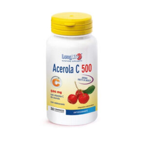 Compresse Acerola C 500 Long Life con vitamina C e bioflavonoidi
