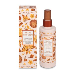 Crema Fluida Corpo Bacche Fiori e Legni 200ml, idratante naturale