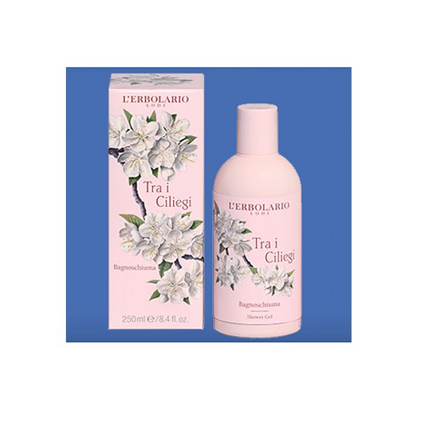 Bagnoschiuma tra i Ciliegi L'Erbolario con fiori di ciliegio